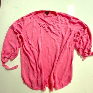 Talbots pink sweater. Size Med/petit